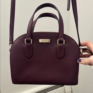 Kate Spade Burgundy Satchel Bag